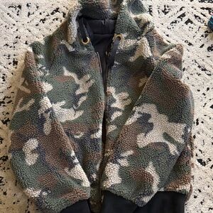 Camouflage Sherpa Jacket